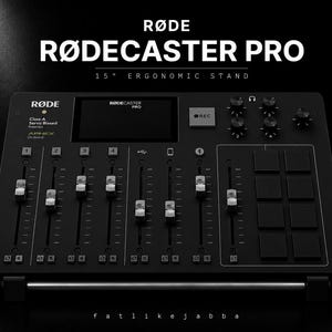 RØDECaster Pro Stand | Audio Mixer Riser | Ergonomic Desktop Holder | Podcast Setup | Studio Desk