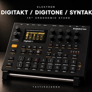 Elektron Digitakt / Digitone / Syntakt-stativ | Ergonomiskt skrivbordsstativ | Musikproduktionsutrustning | Studioutrustning