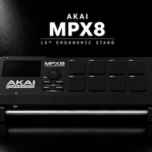 Akai MPX8 Stand | Sample Pad Holder | Ergonomic Desktop Riser | Music Production Setup | Studio desk