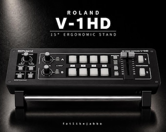 Roland V-1HD Stand | Video Switcher Stand | Ergonomic Desktop Stand | Live streaming setup