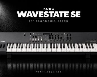 Korg wavestate SE stand | Synthesizer Holder | Ergonomic Desktop Riser | Sound design
