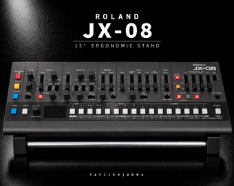 Roland JX-08 Stand | Boutique Synth Riser | Ergonomic Desktop Synth Holder | Studio setup
