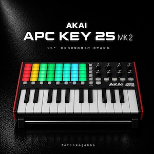 Akai APC Key 25 MK2 Stand | MIDI Controller Riser | Ergonomic Keyboard Holder | Music Production Setup | Desk Setup