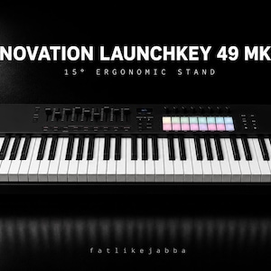 Novation Launchkey 49 MK4 Stand | MIDI Keyboard Stand | Controller Stand | Ergonomic Desk Setup | Music Production Setup