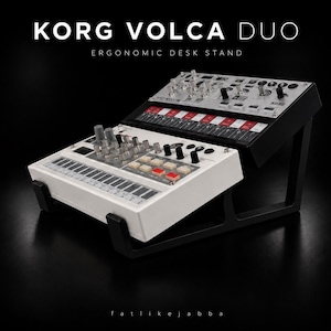 Korg Volca Duo Stand – Dubbelt Dubbelt Multi Volca-stativ / Hållare / Riser för 2 Volca-syntar (FM, Keyboard, Beats, Sample, Modular, Kick, Bas)