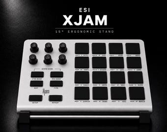 ESI Xjam Booth | MIDI Controller Riser | Ergonomic Desktop Holder | Music Production Setup | Studio desk