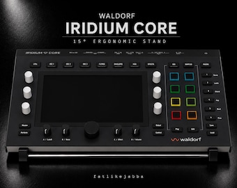 Waldorf Iridium Core Stand | Synthesizer Holder | Ergonomic Desktop Riser | Digital sound design