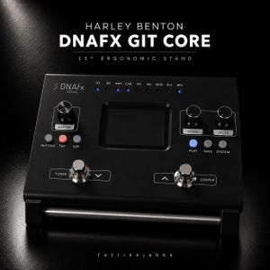 Harley Benton DNAfx GiT Core Stand | Multi-Effects Processor Holder | Ergonomic Desktop Riser | Professional Guitar Setup