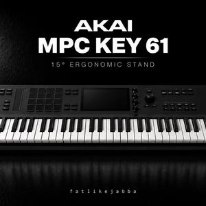 Akai MPC Key 61-stativ | Hållare för MIDI-keyboard | Ergonomisk skrivbordsförhöjare | Musikproduktion
