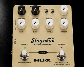 Nux Stageman Floor Stand | Effects & Preamp Holder | Ergonomic Desktop Riser | Studio setup