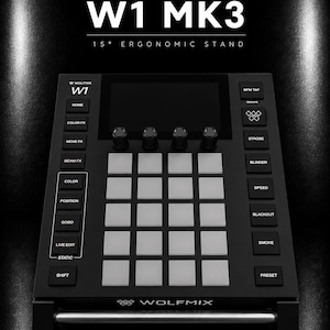 Wolfmix W1 MK3 Stand | DMX Lighting Controller Holder | Ergonomic Desktop Riser | Lighting Setup | Studio Desk