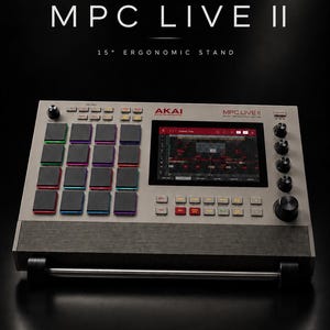 Akai MPC Stand Live II Premium Studio Riser | Minimalistisk skrivbordshållare för MPC Live 2 | Professionell producentinstallation