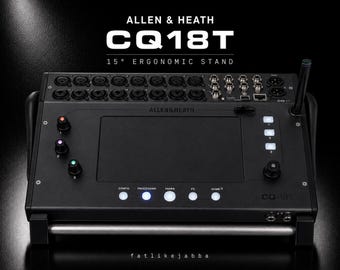 Allen & Heath CQ-18T Stand | Audio Interface Holder | Ergonomic Desktop Riser | Live mixing