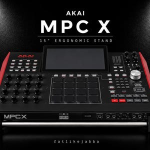 Soporte AKAI Professional MPC X | Soporte para sampler | Elevador de escritorio ergonómico | Configuración para producción musical | Escritorio de estudio