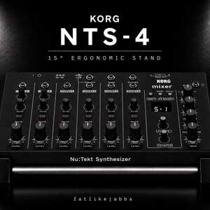 Korg NTS-4 Stand | Effects Processor Holder | Ergonomic Desktop Riser | Music Production Setup | Studio Desk