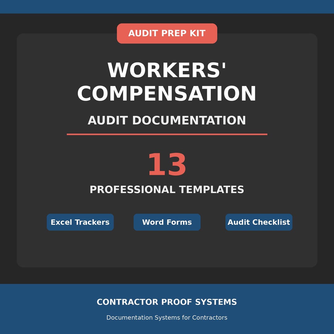 Workers Compensation Audit Documentation Kit | Payroll & Subcontractor ...
