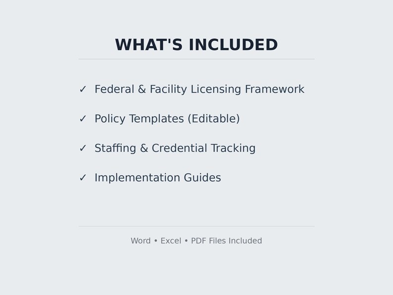Guide License File Assisted Living Licensing Inspection Prep Checklist | Staffing & Policy ...