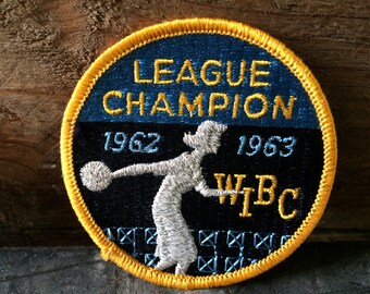 WIBC Women's International Bowling Congress League Champion Patch 1962 1963