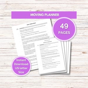 Planejador de Mudança, Pasta de Organização de Mudança, Lista de Verificação de Cronograma de Mudança, Organização de Mudança, Mudança para Outro Estado, Etiquetas de Mudança, Lista de Verificação para Venda de Garagem