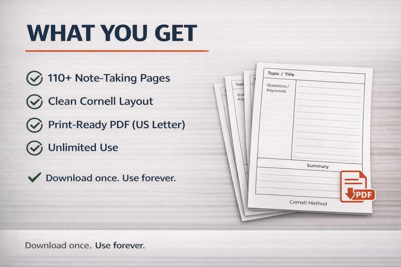 Client Notes Sheets Client Meeting Notes Template PDF | Cornell Notes Printable | Work ...