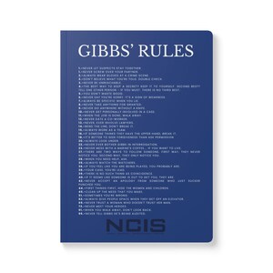 Gibbs' Rules Journal | Softcover Notebook with Printed Inside Pages