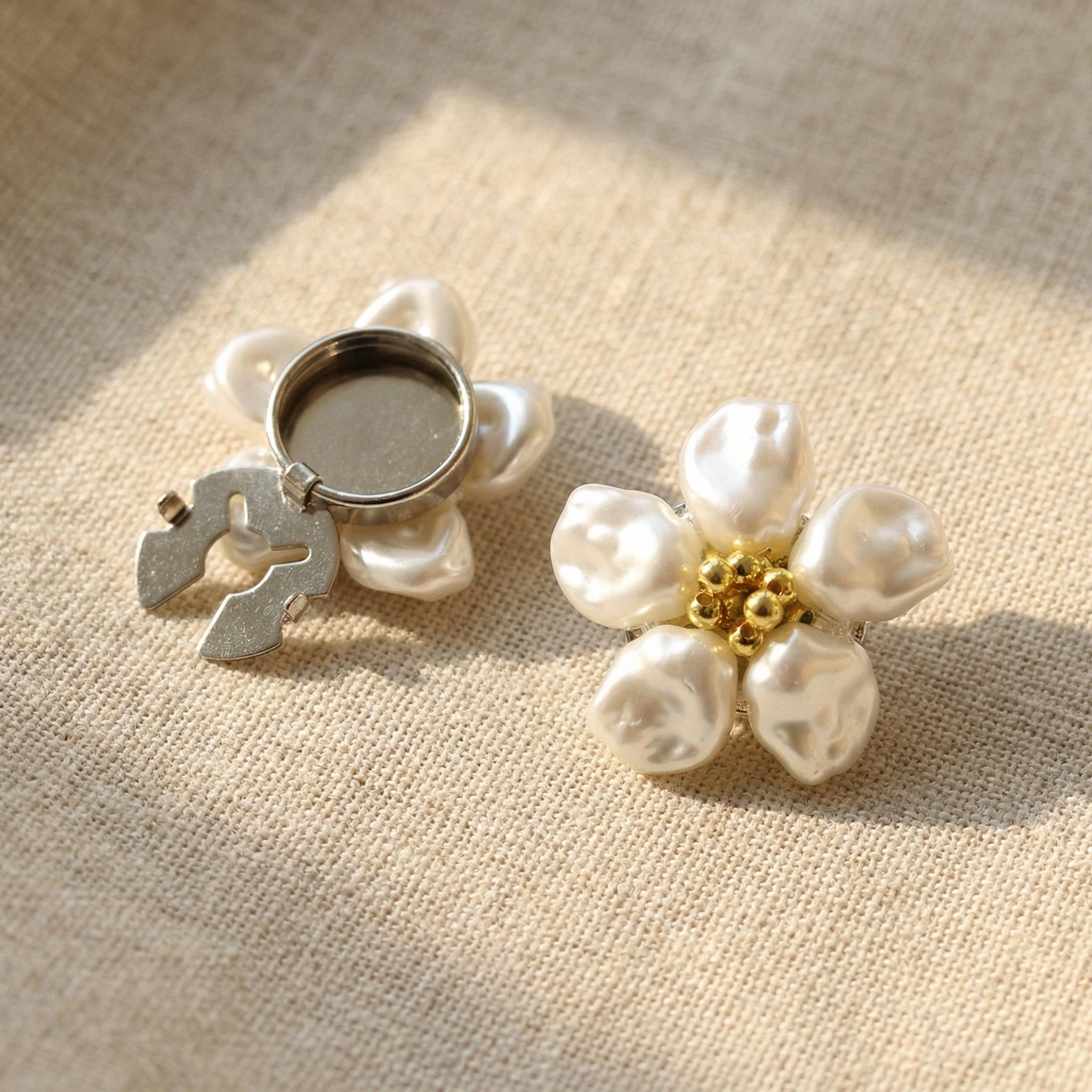 Cache boutons femme Montana orfèvre or/argent neuf - Filigree BN627 A-2