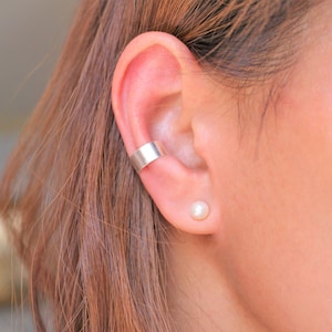 Manchette d’oreille argentée, boucles d’oreilles non percées, boucles d’oreilles cartilagineuses pour lui et elle, boucles d’oreilles unisexes à la mode