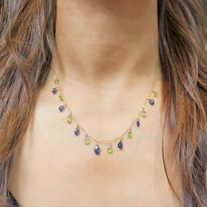Iolite Mini Drop Layering Necklace main image 0