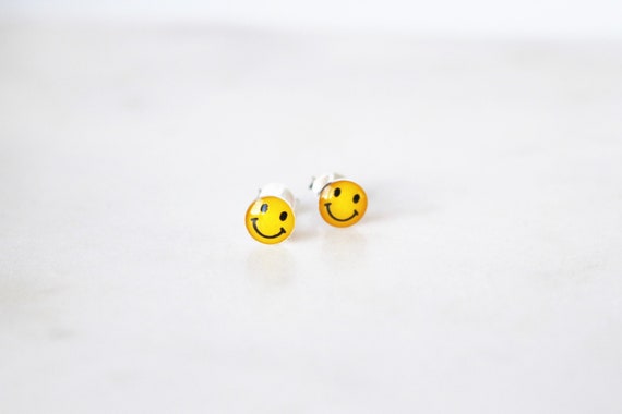 Smiley Face Stud Earrings Smiley Face Stud Earrings