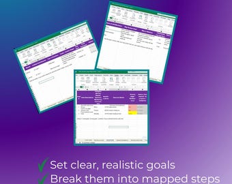 Business Goals Workbook for Creators, Entrepreneurs (Excel)