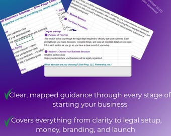 Small Business Startup Guide and Workbook