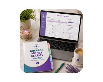 Creator Finance Planner | Monthly Weekly Digital Tracker (PDF)