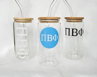 Sorority Letters Becher, Glastasse, große kleine, Geschenk