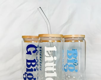 Großer kleiner Sorority Becher, griechisches Leben Geschenk