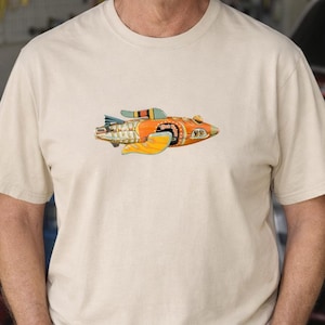 Buck Rogers Vintage Rocket Ship Short Sleeve T-shirt