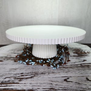 Fluted Cake Stand Dessert Table Centerpiece Cottagecore Decor Accent Farmhouse Home Entertaining