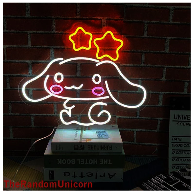 Cinnamoroll Neon Sign Sanrio Night Light Custom Etsy