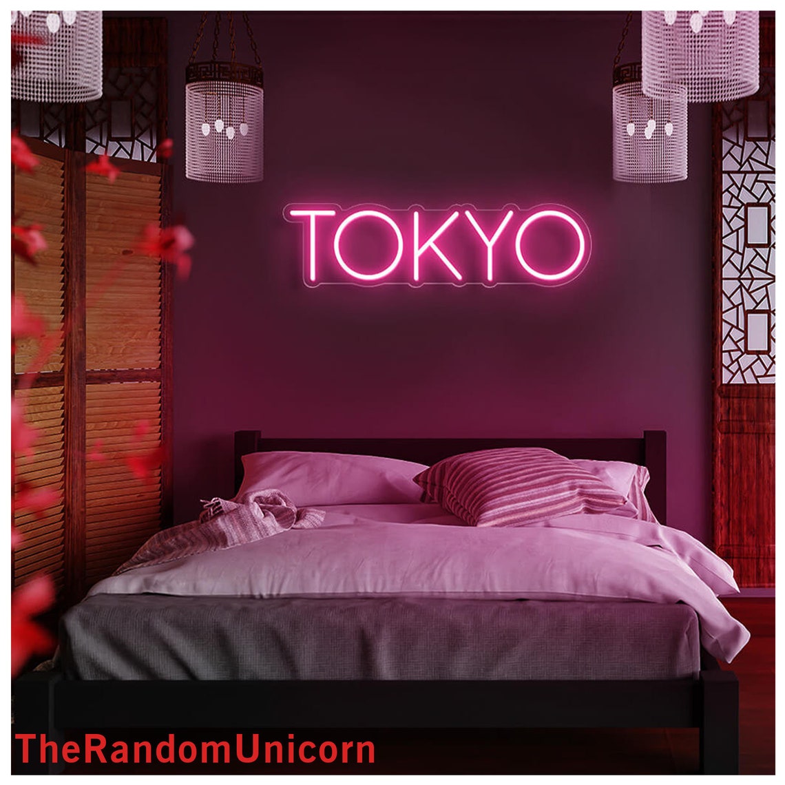 TOKYO Led Neon Light Word Art Neon Sign Japan Club Light Etsy