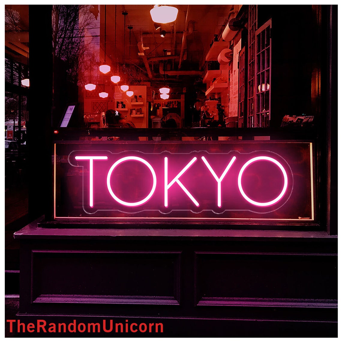 TOKYO Led Neon Light Word Art Neon Sign Japan Club Light Etsy