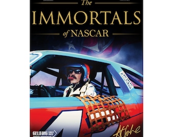 The Immortals of NASCAR Matte Poster | Vintage Race Car Driver Wall Art