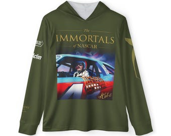 Immortals of NASCAR Book Cover Hoodie (Green) | Racing Legends List