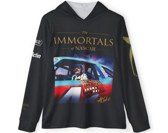 The Immortals of NASCAR Book Cover Hoodie (Black) | Racing Legends List