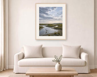 Bird Wall Art – Terns at Rye Harbour, Sussex Coastal Landscape Print
