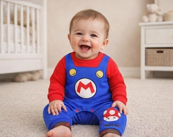 Kombinezon niemowlęcy Baby Red Hero, inspirowany grą, kombinezon z kapturem w stylu cosplay