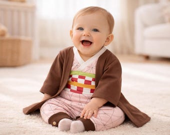 Różowy kombinezon kimonowy – styl dziewczyny-demona z anime