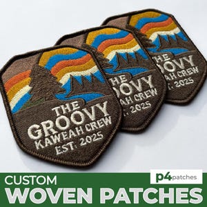 パーソナライズされた織りパッチ、カスタマイズされたパッチ、織りパッチ、カスタマイズされたパッチ、カスタム織りタグ、ベルクロパッチ、パーソナライズされたブランドラベル