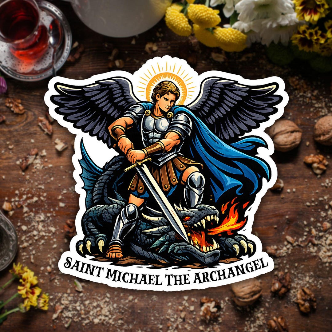 Saint Michael the Archangel Sticker Catholic Christian Faith Sticker ...