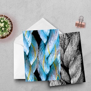 Conjunto de papelería náutica listo para enviar, conjunto de cuatro tarjetas, juego de regalo de lujo, tarjetas de notas marítimas, tarjetas en blanco con sobres regalo de gama alta