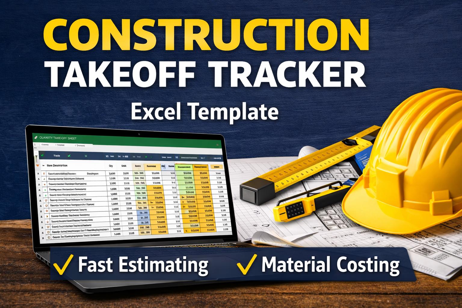 Construction Quantity Takeoff Spreadsheet | Builder Estimating ...