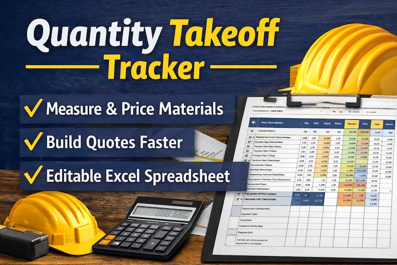 Construction Quantity Takeoff Spreadsheet | Builder Estimating ...